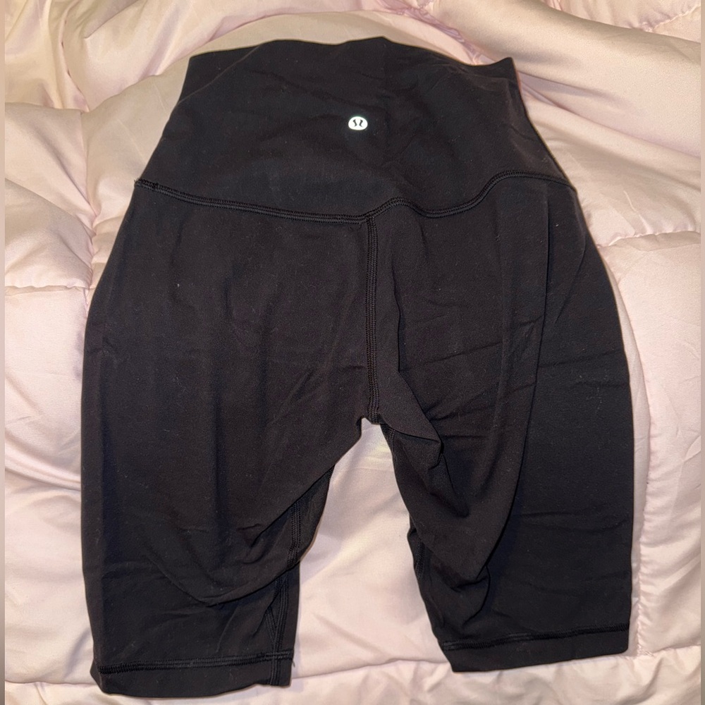 Black lululemon bike shorts